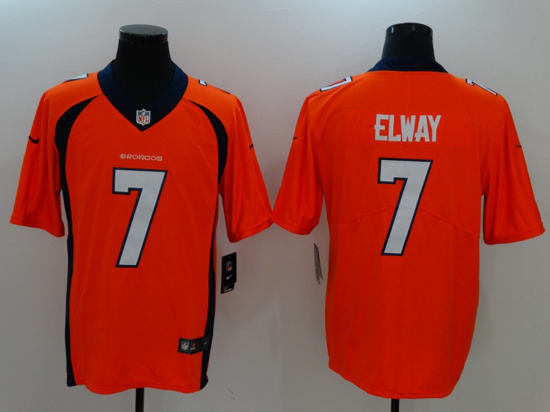 Men's Denver Broncos John Elway #7 Orange Jersey